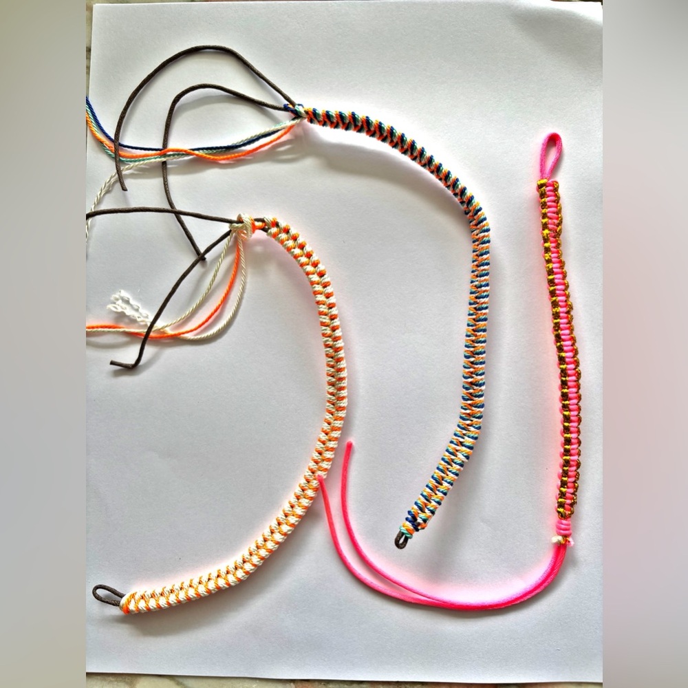 Colorful String Bracelets, New